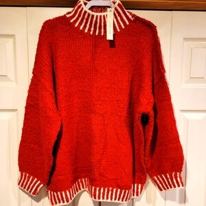 Red and White Sweater